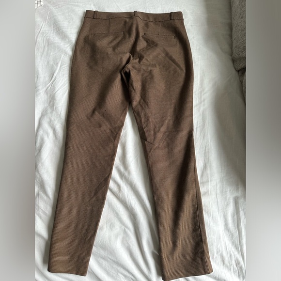 Banana Republic Sloan Fit Size 2 brown checkered pants - Picture 2 of 3